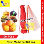 Red 50cm Nylon Mesh Fruit Net Bag 1 X 100-PCS± #8445
