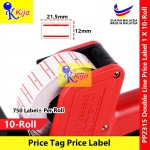 【10-Roll】 Price Tag Label Price Label For Price Labeller MX-5500 Double Line 1 X 10-Roll #KOLA #MOTEX #PP2315 【10-Roll】 Price Tag Label Price Label For Price Labeller MX-5500 Double Line 1 X 10-Roll #KOLA #MOTEX #PP2315