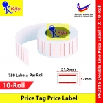 【10-Roll】 Price Tag Label Price Label For Price Labeller MX-5500 Double Line 1 X 10-Roll #KOLA #MOTEX #PP2315 【10-Roll】 Price Tag Label Price Label For Price Labeller MX-5500 Double Line 1 X 10-Roll #KOLA #MOTEX #PP2315