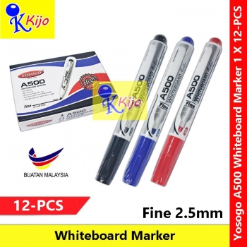 【12-PCS】 Yosogo A500 Whiteboard Marker Pen #Yosogo #A500 #WhiteboardMarker