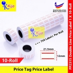 【10-Roll】 Price Tag Label Price Label For Price Labeller MX-5500 Double Line 1 X 10-Roll #KOLA #MOTEX #PP2315 【10-Roll】 Price Tag Label Price Label For Price Labeller MX-5500 Double Line 1 X 10-Roll #KOLA #MOTEX #PP2315