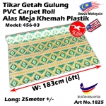 Alas lantai / Tikar Getah Gulung / PVC Carpet Roll / Alas Meja Khemah Plastik 1825 456-03