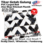 Alas lantai / Tikar Getah Gulung / PVC Carpet Roll / Alas Meja Khemah Plastik 1620 D6300-1