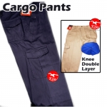 【Dark Blue】Worker Cotton Cargo Pants / Seluar Kerja Kargo #6080