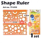 Multi Shape Design Ruler #TY-093