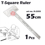 KIJO Transparent Acrylic Double Side T Square Ruler #2355