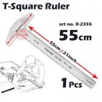 KIJO Transparent Acrylic Double Side T Square Ruler #2355