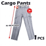【Grey】Worker Cotton Cargo Pants / Seluar Kerja Kargo #6080