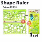 Multi Shape Design Ruler #TY-093