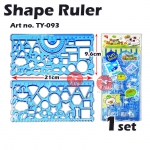 Multi Shape Design Ruler #TY-093