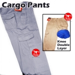 【Grey】Worker Cotton Cargo Pants / Seluar Kerja Kargo #6080