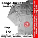 【Grey】Industrial Cargo Jacket Workwear Worker Jacket #7001 #Cargo #Jacket #5-Pocket