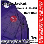 【Dark Blue】Industrial Cargo Jacket Workwear Worker Jacket #7001 #Cargo #Jacket #5-Pocket