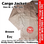 【Brown】Industrial Cargo Jacket Workwear Worker Jacket #7001 #Cargo #Jacket #5-Pocket