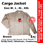 【Brown】Industrial Cargo Jacket Workwear Worker Jacket #7001 #Cargo #Jacket #5-Pocket