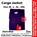 【Dark Blue】Industrial Cargo Jacket Workwear Worker Jacket #7001 #Cargo #Jacket #5-Pocket