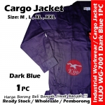 【Dark Blue】Industrial Cargo Jacket Workwear Worker Jacket #7001 #Cargo #Jacket #5-Pocket