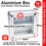 Transparent Aluminium First Aid Box Security Lock Key / Peti Kecemasan / 透明铝药箱收纳盒 #First #Aid #Peti #Kecemasan #药箱收纳盒 #2504