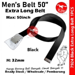 Extra Long Nylon School Student Belt / Tali Pinggang Sekolah / 尼龙学校学生裤带 #Nylon #Student #Belt #7924 #50inch #Black