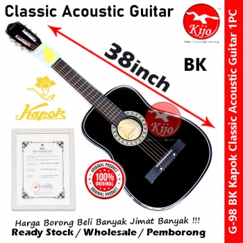 Kapok G-98 Classic Acoustic Guitar BK #Kapok #Guitar #G98 #Classic #Acoustic #BK