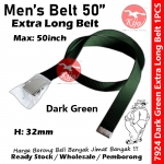 Extra Long Nylon School Student Belt / Tali Pinggang Sekolah / 尼龙学校学生裤带 #Nylon #Student #Belt #7924 #50inch #Green