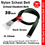Nylon School Student Belt / Tali Pinggang Sekolah / 尼龙学校学生裤带 #Nylon #Student #Belt #4386 #38inch #Green
