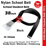 Nylon School Student Belt / Tali Pinggang Sekolah / 尼龙学校学生裤带 #Nylon #Student #Belt #4386 #38inch #Black