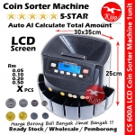LCD Screen Ringgit Syiling Sen Coin Sorter Machine / Mesin Automatic Kira Duit Syiling / 马币硬币分算机 #Coin #Sorter #Duit #Syiling #Kira #CS600A #CS-600A