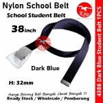 Nylon School Student Belt / Tali Pinggang Sekolah / 尼龙学校学生裤带 #Nylon #Student #Belt #4386 #38inch #Blue