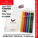 Faber-Castell 12 Classic Colour Pencils 12L in Silm Flexi Case #115890 #Faber-Castell #12 #Classic #Colour #Pencils