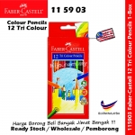 Faber-Castell Long 12 Tri Colour Pencils #115903 #Long #Faber-Castell #12 #Tri #Colour #Pencils