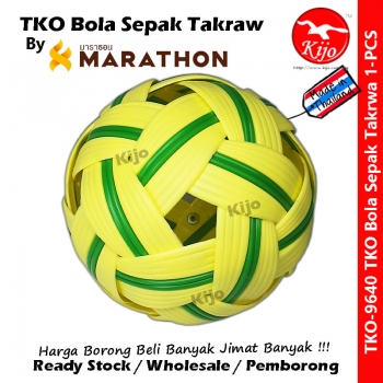  Bola Sepak Takraw / Sepak Raga / Takraw Ball TKO-1 / Hijau Kuning Bola Sepak Takraw #Hijau #Kuning #Bola #Sepak #Takrow #9640 #Marathon #Thailand