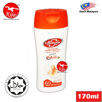 Lifebuoy Shampoo Anti-Hair Fall Shampoo Rambut Lebat Milk Nutri Strong & Active Zinc 170ml #Lifebuoy #Shampoo #Anti-Hair