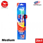 Oral-B Classic UltraClean 123 Clean All Rounder 3 Way Clean 2in1 Value Set Medium #Oral-B #Classic #UltraClean #123