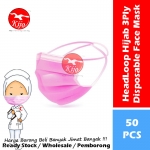 HeadLoop Hijab Disposable Face Mask / 3-Ply Adult Hijab Masker Topeng Penutup Mulut & Hidung Pelitup Muka #HeadLoop #2131