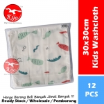 【JAPAN】Kids Double Layer Classic Soft Cotton Handkerchief / Sapu Tangan Lembut Cotton/ 儿童双层高级全棉手帕 #Kids #Handkerchief #TW-2089