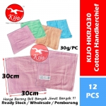 KIJO Cotton Handkerchief HKRJQ30 100% Cotton Tuala Muka Sapu Tangan 100%全棉 手帕 #Cotton #Handkerchief #HKRJQ30 #3208 #JQ30