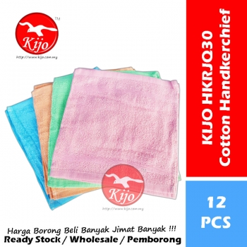 KIJO Cotton Handkerchief HKRJQ30 100% Cotton Tuala Muka Sapu Tangan 100%全棉 手帕 #Cotton #Handkerchief #HKRJQ30 #3208 #JQ30