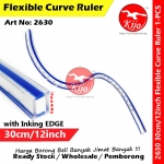 【30cm】 Flexible Curve Ruler with Inking EDGE Flexi Elastic Quilters Snake Ruler S-Ruler #2630 #30cm #12inch #蛇尺 #S尺