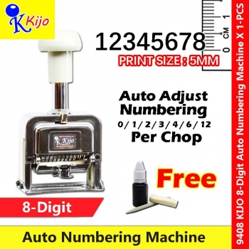 KIJO 8-Digit Auto Numbering Machine #9408