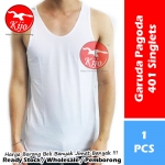 Baju Pagoda White T-Shirt / Singlet / Button Sleeve 100% Cotton #Garuda-Pagoda #ChungKai #Tshirt #Cotton #401