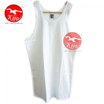 Baju Pagoda White T-Shirt / Singlet / Button Sleeve 100% Cotton #Garuda-Pagoda #ChungKai #Tshirt #Cotton #401