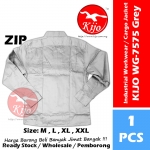 【Grey】Cotton Industrial Cargo Jacket ZIP YKK Workwear Baju Kerja Worker Jacket 5-pocket #Cargo #Jacket #7575 #ZIP