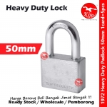 Top Security Stainless Steel Heavy Duty Brass Padlock 1CARD=5PCS With Master Key Mangga Pintu 锁头 1972