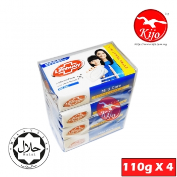 Lifebuoy Antibacterial Soap Active Sliver Formula Mild Care 110G X 4PCS #Lifebuoy #Sabun #Mandi #Antibacterial #MildCare
