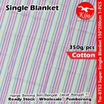 Red Rose Super Single Blanket 150*200cm 350gram Selimut Cotton #Gold #Fish #Blanket #8753 #单人被单 #Selimut