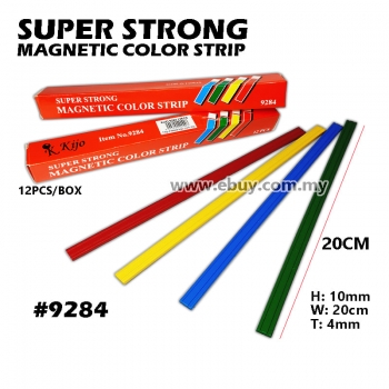 KIJO Super Strong Whiteboard Magnetic Color Stirp Bar 12PCS #KIJO #9284 #Color #Magnetic #Long #Bar