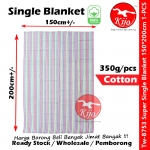 Red Rose Super Single Blanket 150*200cm 350gram Selimut Cotton #Gold #Fish #Blanket #8753 #单人被单 #Selimut