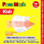Children Kids 3ply Disposable Face Mask 50PCS #Kids #Disposable #Face #Mask #PelitupMuka #Budak #Kanak #儿童口罩 #2157