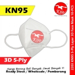 【10-PCS】KN95 Medical Face Mask / 5 Ply 5 Layer Ear Loop Adult 3D Face Mask #KN95 #KF94 #5ply #Medical #Face #Mask #Korea #2203